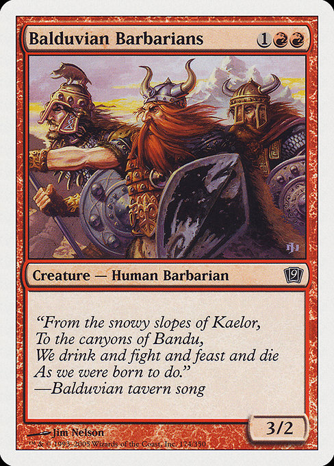 Magic the Gathering Card - Balduvian Barbarians - MTG Circle