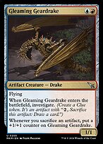 Magic the Gathering Card - Gleaming Geardrake - MTG Circle