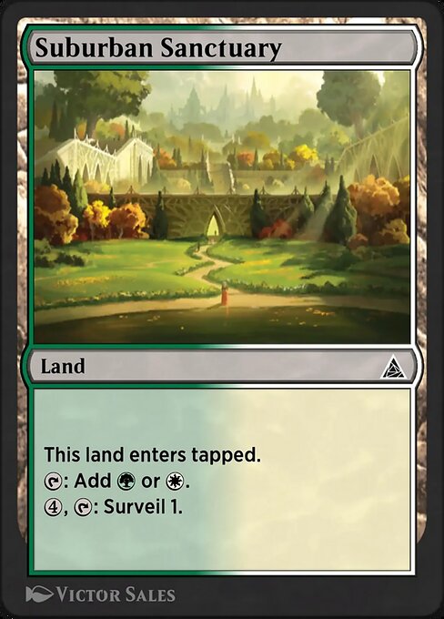 Magic the Gathering Card - Suburban Sanctuary - MTG Circle
