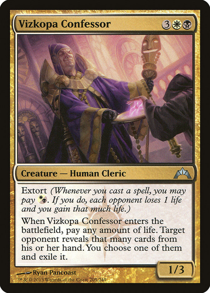 Magic the Gathering Card - Vizkopa Confessor - MTG Circle