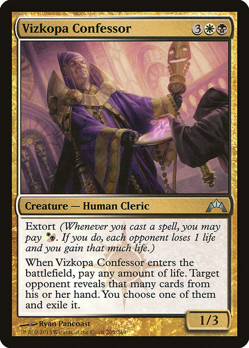 Magic the Gathering Card - Vizkopa Confessor - MTG Circle