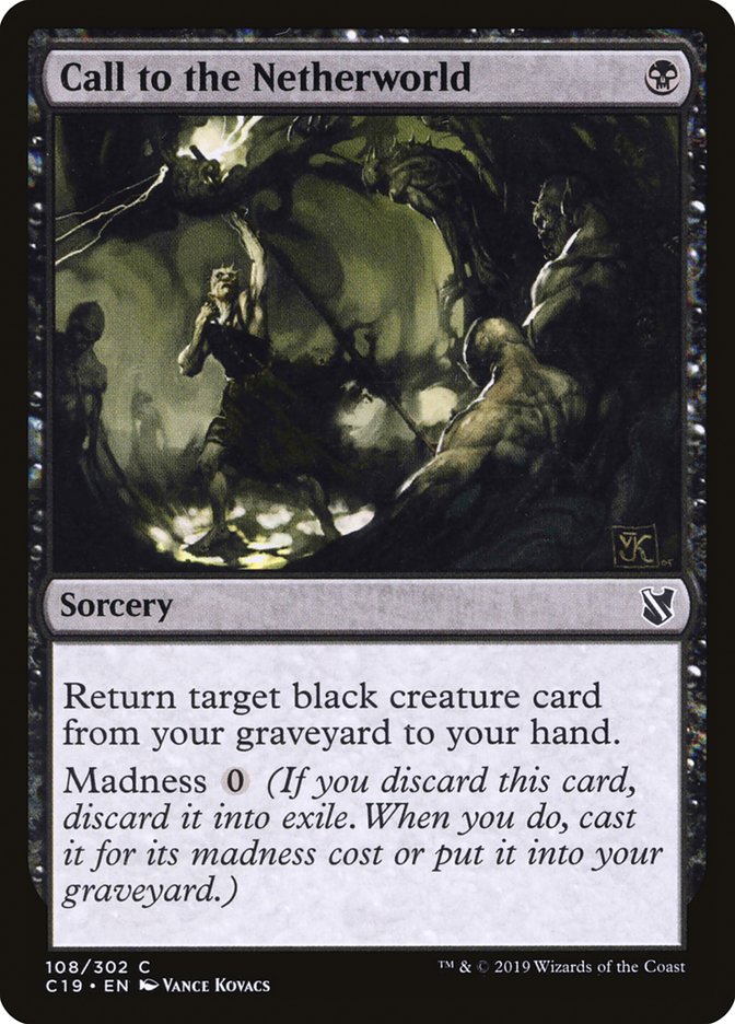 Magic the Gathering Card - Call to the Netherworld - MTG Circle