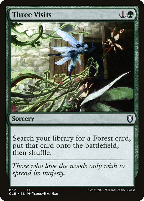 Magic the Gathering Card - Three Visits - MTG Circle