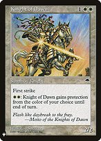 Magic the Gathering Card - Knight of Dawn - MTG Circle