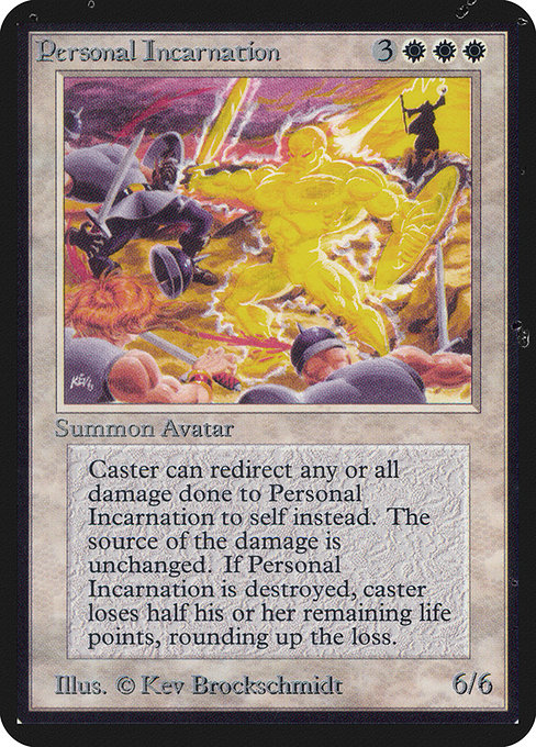 Magic the Gathering Card - Personal Incarnation - MTG Circle