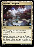 Magic the Gathering Card - Secluded Courtyard - MTG Circle