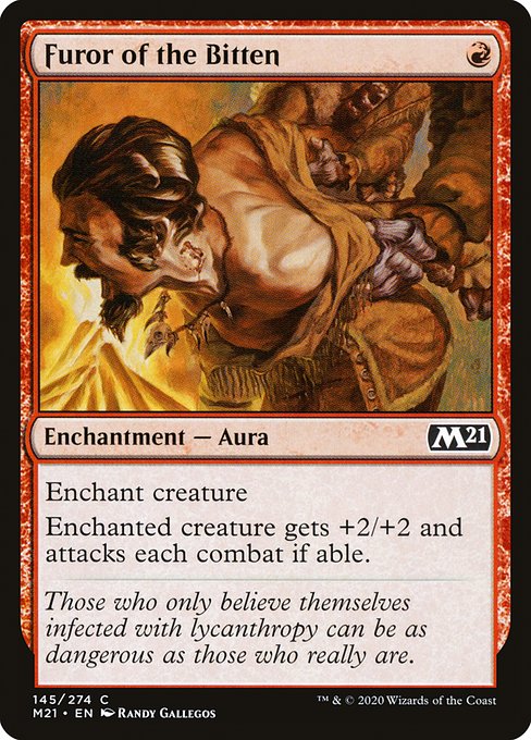 Magic the Gathering Card - Furor of the Bitten - MTG Circle