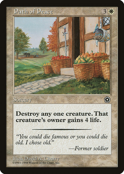 Magic the Gathering Card - Path of Peace - MTG Circle