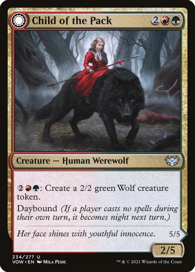 Magic the Gathering Card - Child of the Pack - MTG Circle