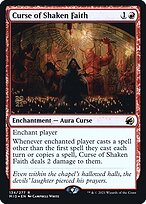 Magic the Gathering Card - Curse of Shaken Faith - MTG Circle