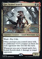 Magic the Gathering Card - Gev, Scaled Scorch - MTG Circle