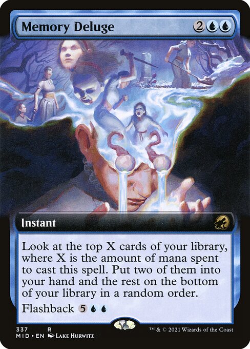 Magic the Gathering Card - Memory Deluge - MTG Circle