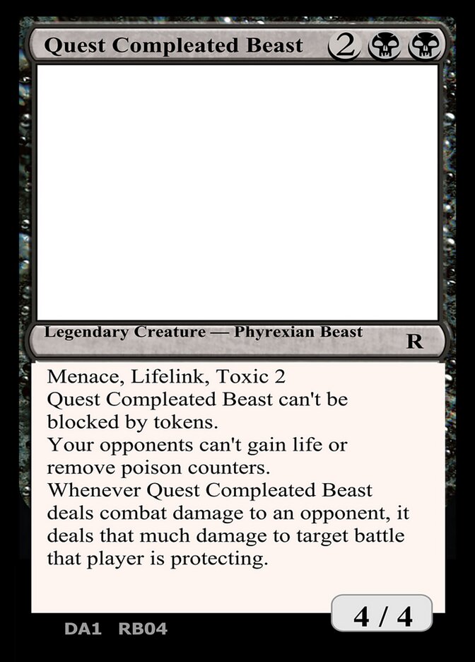 Magic the Gathering Card - Quest Compleated Beast - MTG Circle