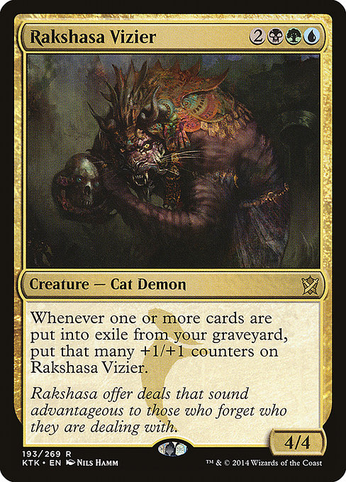 Magic the Gathering Card - Rakshasa Vizier - MTG Circle