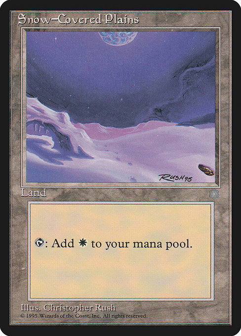 Magic the Gathering Card - Snow-Covered Plains - MTG Circle