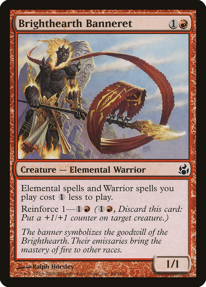 Magic the Gathering Card - Brighthearth Banneret - MTG Circle