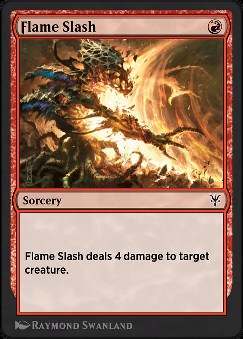 Magic the Gathering Card - Flame Slash - MTG Circle