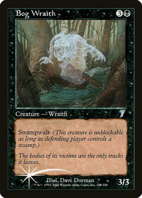 Magic the Gathering Card - Bog Wraith - MTG Circle