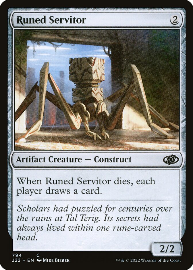 Magic the Gathering Card - Runed Servitor - MTG Circle