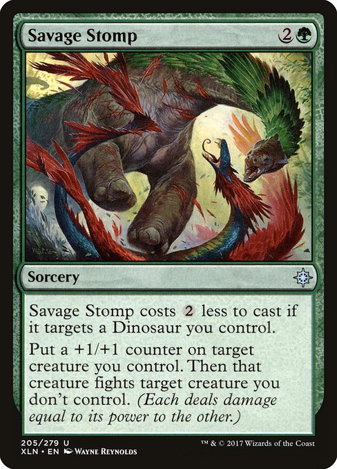 Magic the Gathering Card - Savage Stomp - MTG Circle