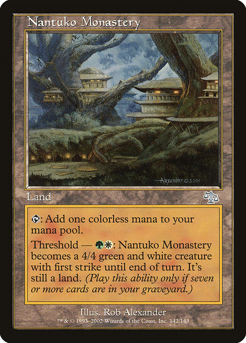 Magic the Gathering Card - Nantuko Monastery - MTG Circle