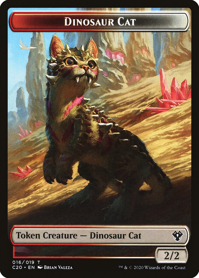 Magic the Gathering Card - Dinosaur Cat - MTG Circle
