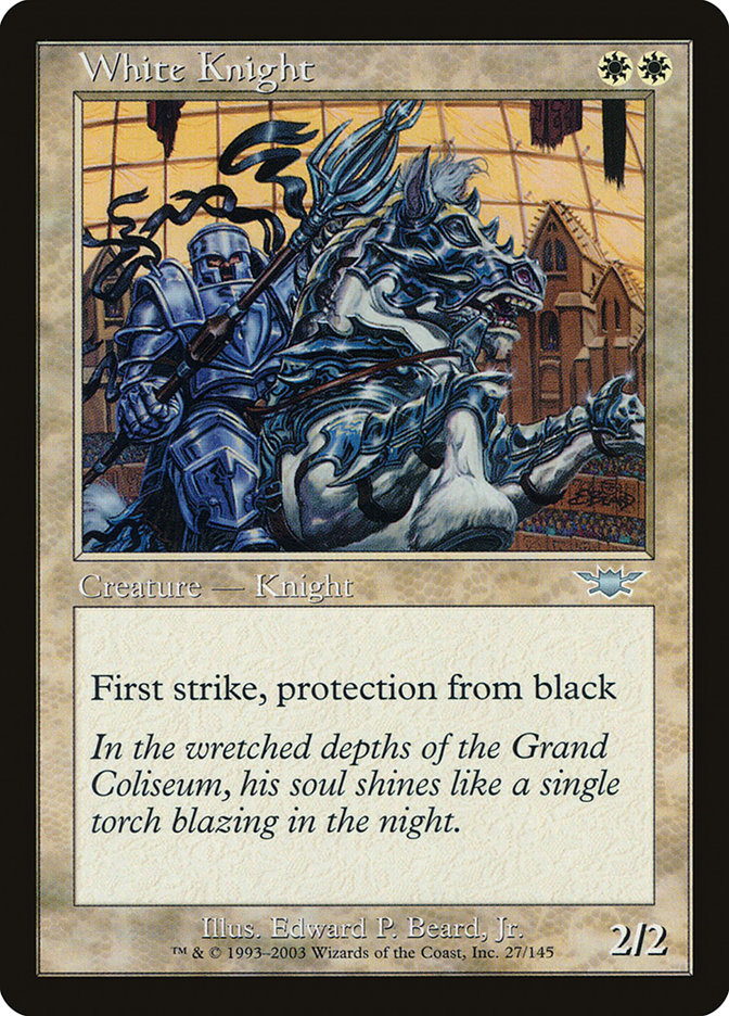 Magic the Gathering Card - White Knight - MTG Circle
