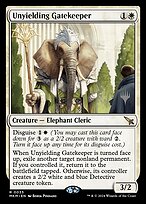 Magic the Gathering Card - Unyielding Gatekeeper - MTG Circle