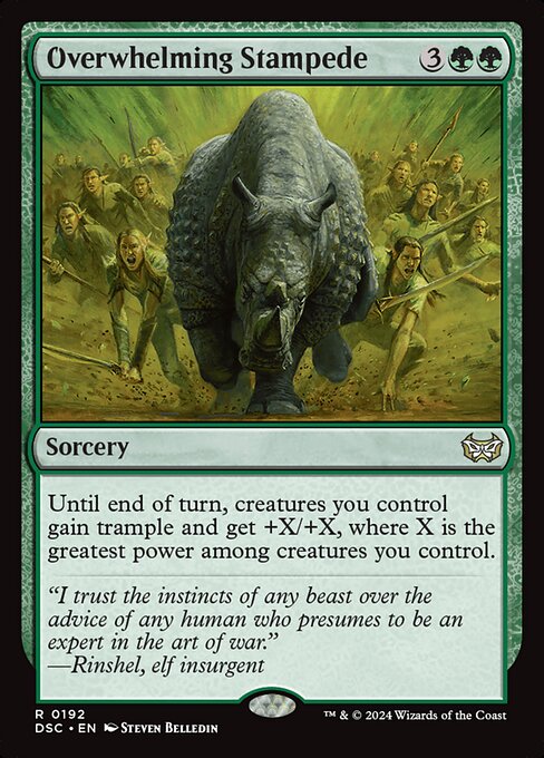 Magic the Gathering Card - Overwhelming Stampede - MTG Circle