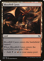 Magic the Gathering Card - Bloodfell Caves - MTG Circle