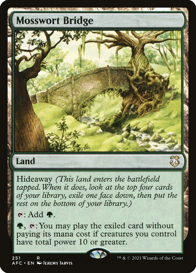 Magic the Gathering Card - Mosswort Bridge - MTG Circle