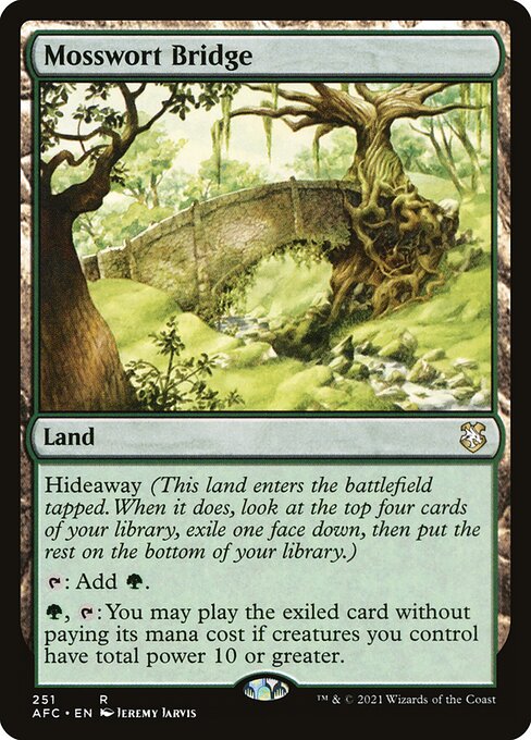 Magic the Gathering Card - Mosswort Bridge - MTG Circle