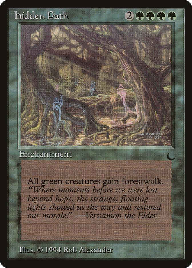 Magic the Gathering Card - Hidden Path - MTG Circle