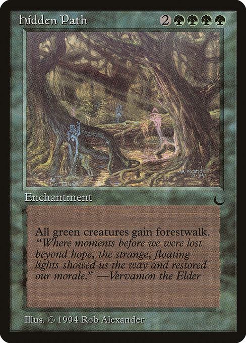 Magic the Gathering Card - Hidden Path - MTG Circle