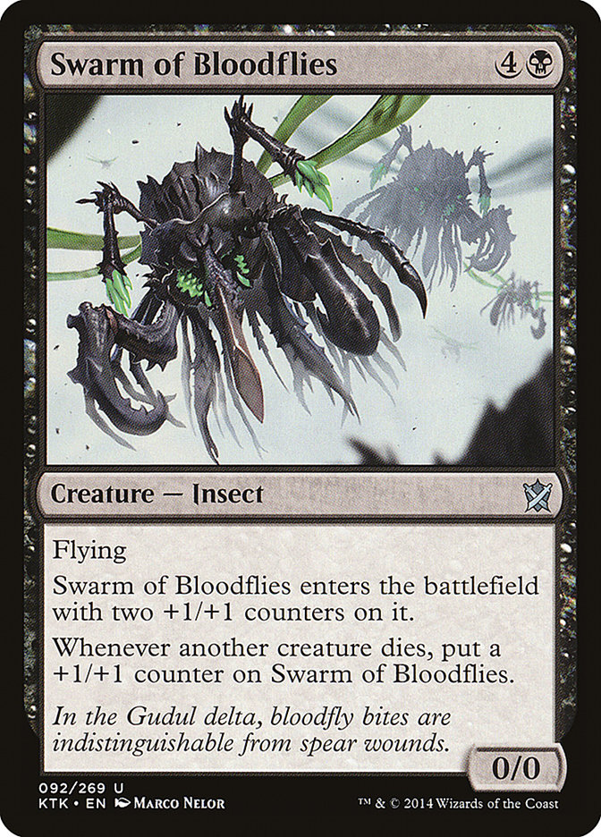 Magic the Gathering Card - Swarm of Bloodflies - MTG Circle