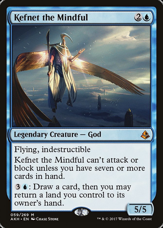 Magic the Gathering Card - Kefnet the Mindful - MTG Circle