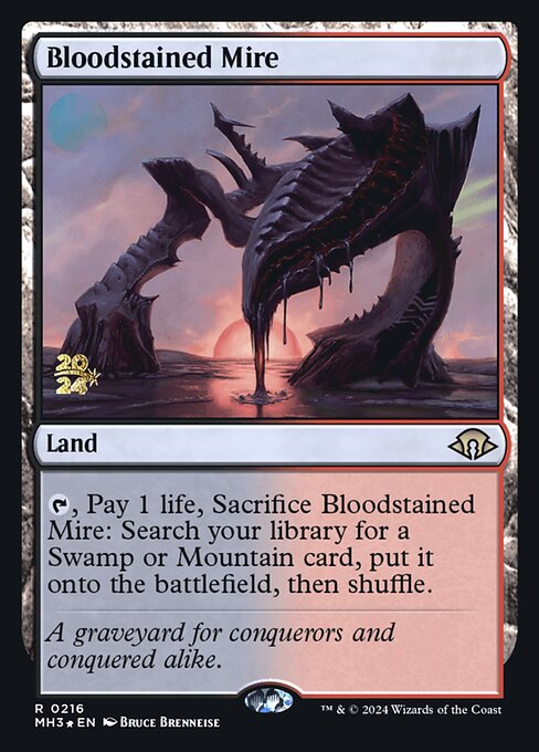 Magic the Gathering Card - Bloodstained Mire - MTG Circle