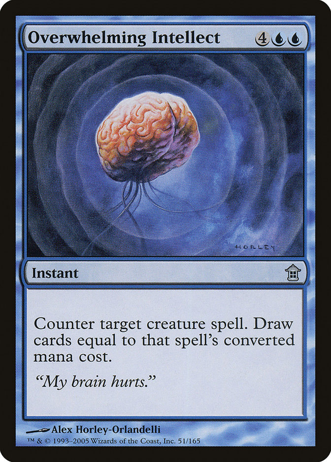 Magic the Gathering Card - Overwhelming Intellect - MTG Circle