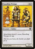 Magic the Gathering Card - Standing Troops - MTG Circle