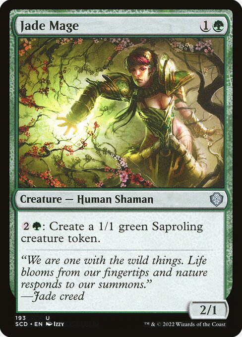 Magic the Gathering Card - Jade Mage - MTG Circle