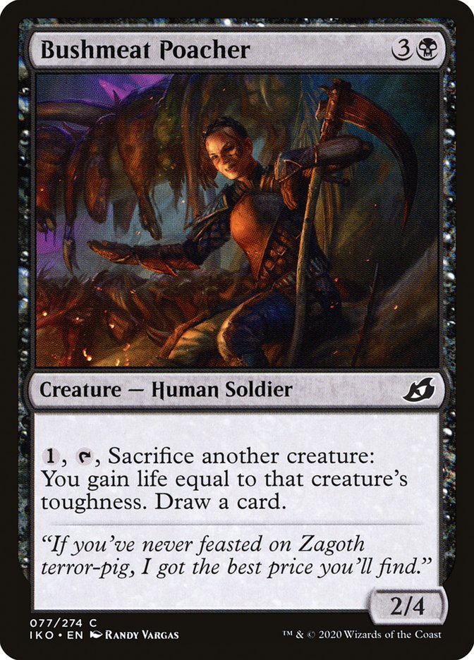 Magic the Gathering Card - Bushmeat Poacher - MTG Circle