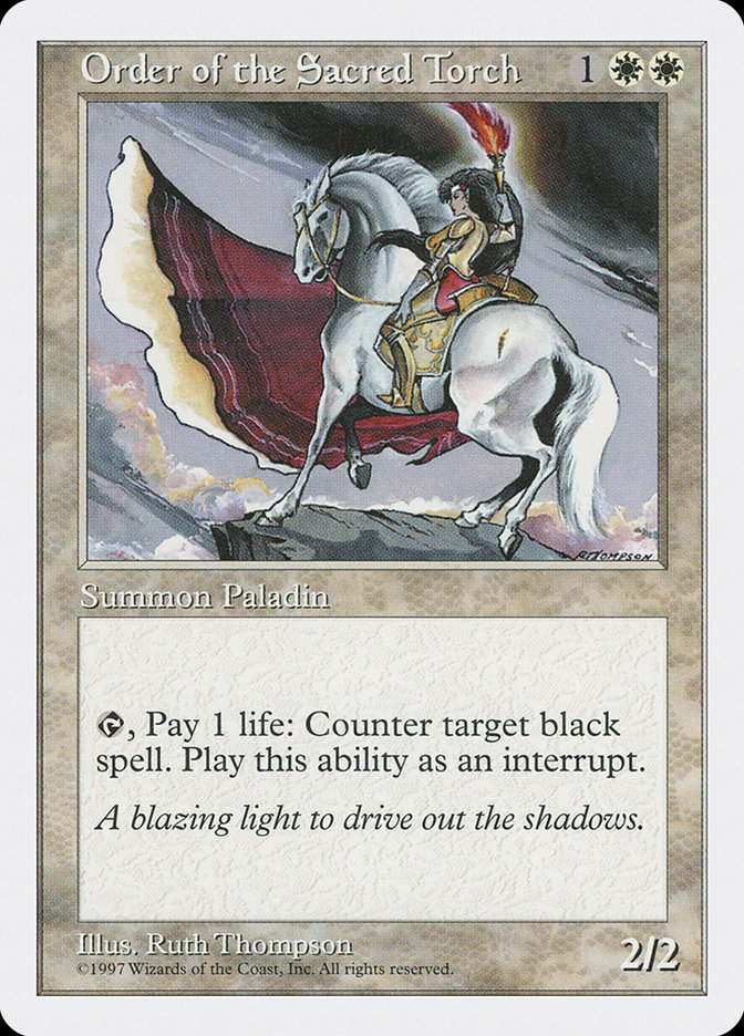 Magic the Gathering Card - Order of the Sacred Torch - MTG Circle