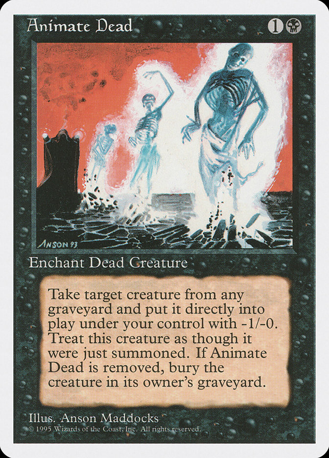 Magic the Gathering Card - Animate Dead - MTG Circle