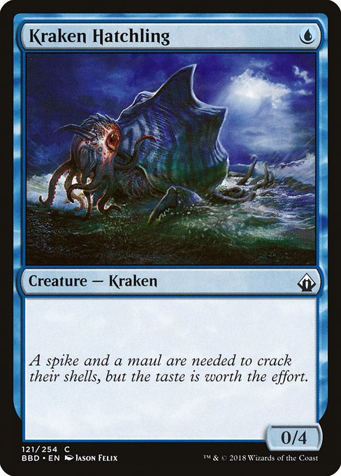 Magic the Gathering Card - Kraken Hatchling - MTG Circle