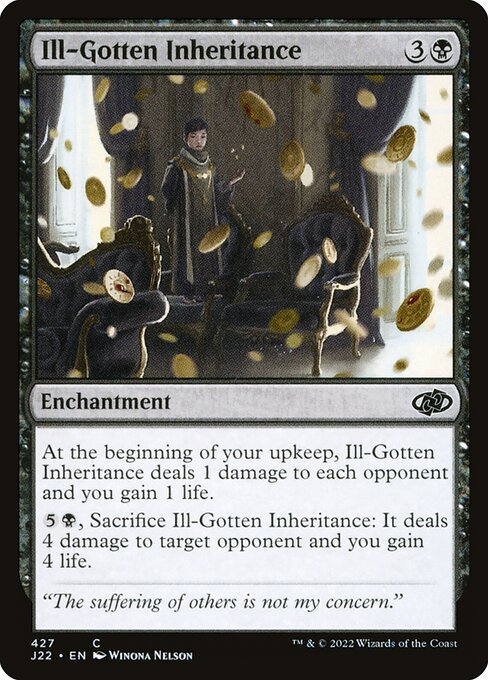 Magic the Gathering Card - Ill-Gotten Inheritance - MTG Circle