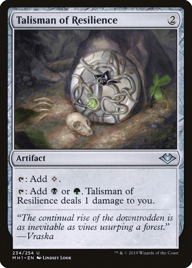 Magic the Gathering Card - Talisman of Resilience - MTG Circle