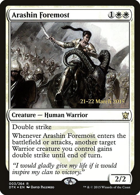 Magic the Gathering Card - Arashin Foremost - MTG Circle