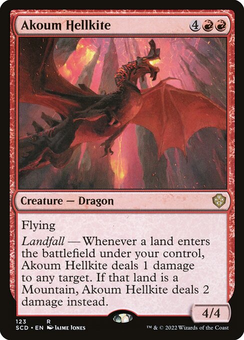 Magic the Gathering Card - Akoum Hellkite - MTG Circle