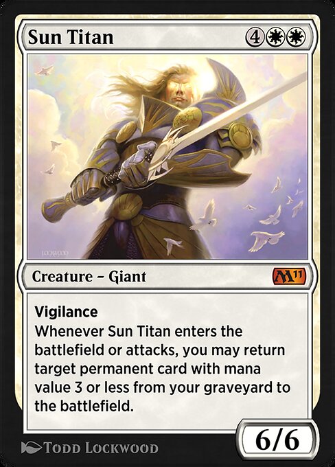 Magic the Gathering Card - Sun Titan - MTG Circle