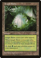 Magic the Gathering Card - Jungle Basin - MTG Circle